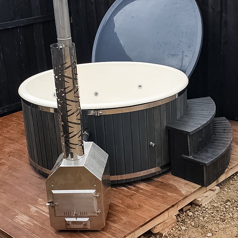 Kubls 185x85cm ar ārējo krāsni