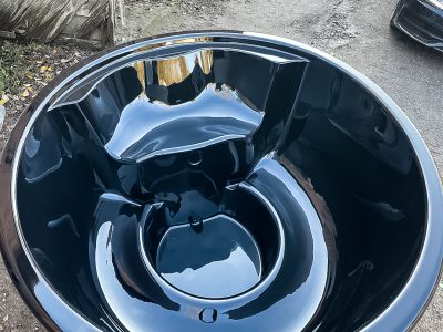 Stiklašķiedras vanna kublam ar integrēto krāsni