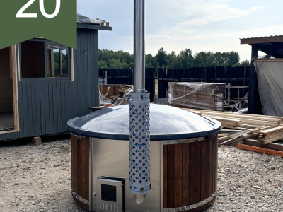 Kubls ar integrētu krāsni, hidromasāžas sistēmu un LED rgb apgaismojumu…